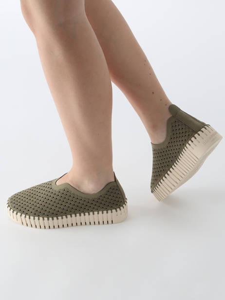 Moccasins Ilse jacobsen Green women TULI3373 other view 1