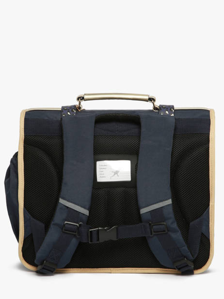 Satchel For Kids 3 Compartments Cameleon Blue vintage fantasy CA41 other view 4