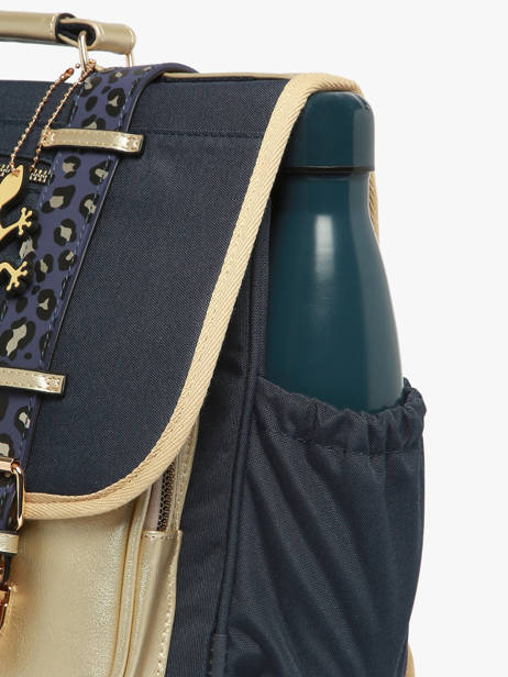 Satchel For Kids 3 Compartments Cameleon Blue vintage fantasy CA41 other view 5