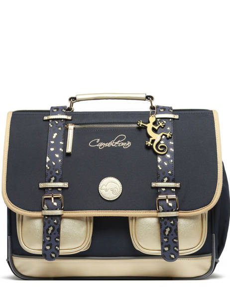 Satchel For Kids 3 Compartments Cameleon Blue vintage fantasy CA41 other view 7