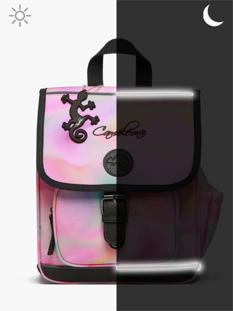 Sac à Dos 1 Compartiment Cameleon Rose vintage fantasy SD30 vue secondaire 8