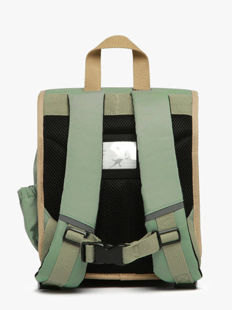 1 Compartment Backpack Cameleon Green vintage fantasy SD30 other view 4