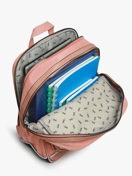 2-compartment Backpack Cameleon Pink vintage fantasy SO40 other view 3