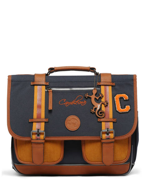 Satchel For Kids 2 Compartments Cameleon Blue vintage urban CA38 other view 7