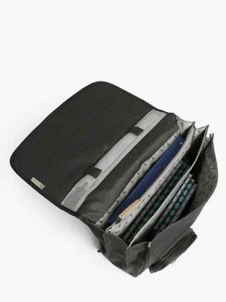 Satchel For Kids 3 Compartments Cameleon Gray vintage urban CA41 other view 3