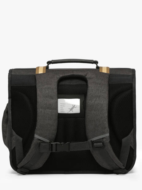 Satchel For Kids 3 Compartments Cameleon Gray vintage urban CA41 other view 4