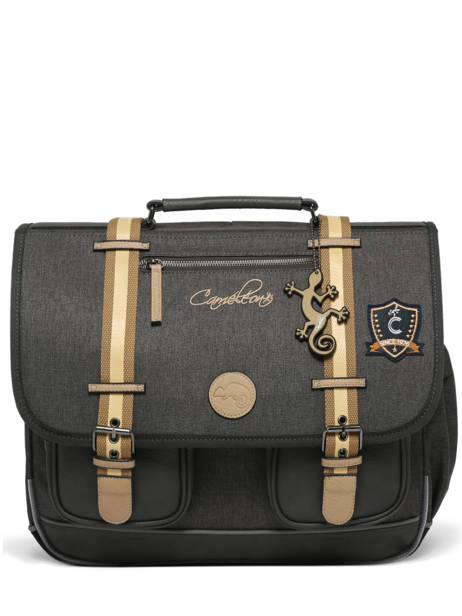 Satchel For Kids 3 Compartments Cameleon Gray vintage urban CA41 other view 7