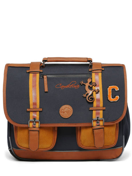 Satchel For Kids 3 Compartments Cameleon Blue vintage urban CA41 other view 7