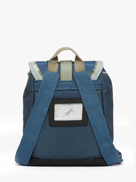 1 Compartment Backpack Cameleon Blue vintage urban SD25 other view 4