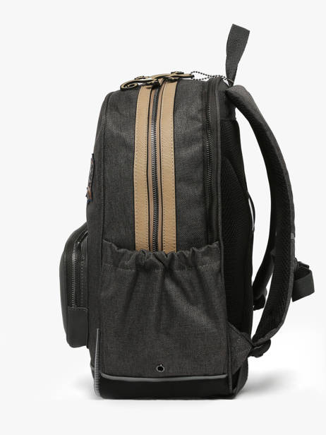2-compartment Backpack Cameleon Gray vintage urban SO40 other view 2