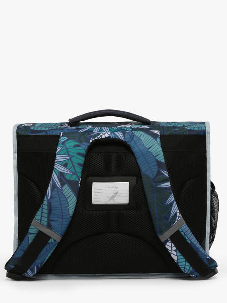 Satchel For Kids 3 Compartments Cameleon Blue actual CA41 other view 4