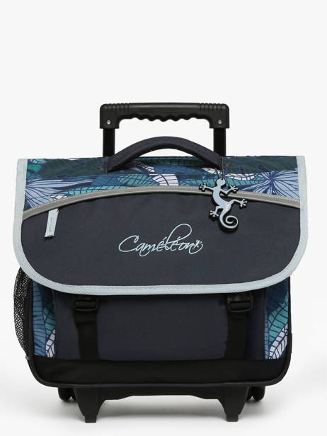 Wheeled Schoolbag For Kids 2 Compartments Cameleon Blue actual CR38