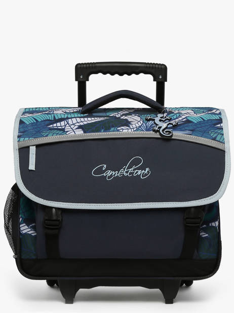 Wheeled Schoolbag For Kids 3 Compartments Cameleon Blue actual CR41