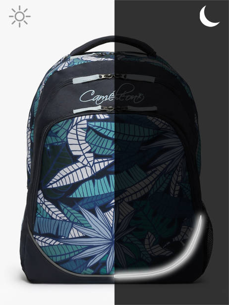 2-compartment Backpack Cameleon Blue actual SD45 other view 7
