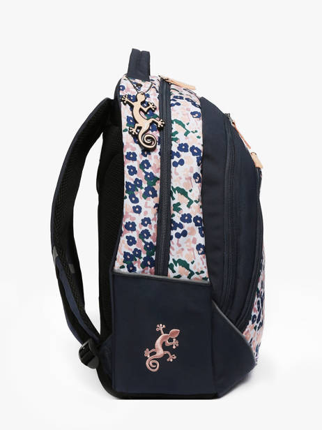 2-compartment Backpack Cameleon Blue actual SD45 other view 2