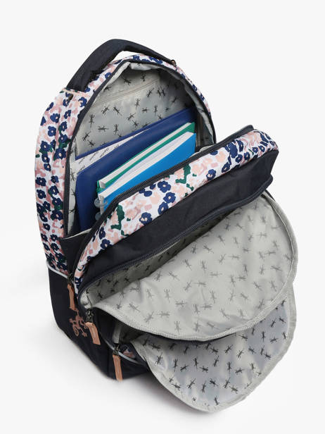 2-compartment Backpack Cameleon Blue actual SD45 other view 3