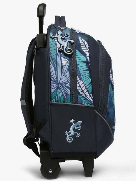 Wheeled Schoolbag Cameleon Blue actual SR39 other view 2