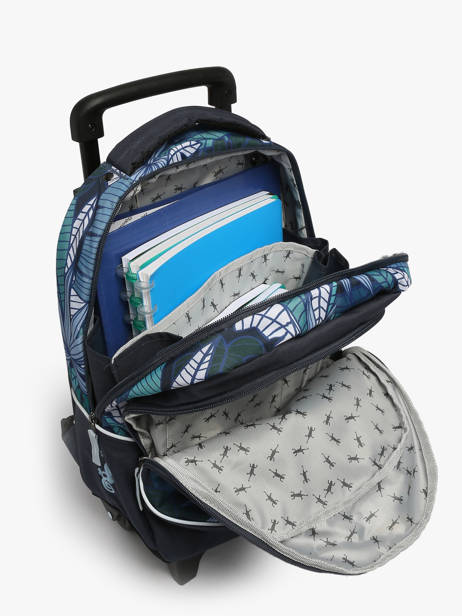 Wheeled Schoolbag Cameleon Blue actual SR39 other view 3