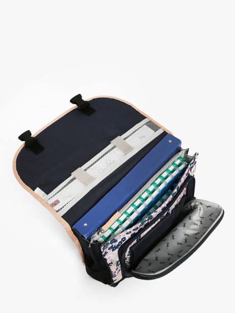 Satchel For Kids 2 Compartments Cameleon Blue actual BAS-CA35 other view 3