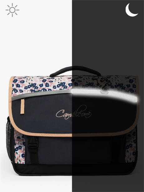 Satchel For Kids 2 Compartments Cameleon Blue actual BAS-CA35 other view 7