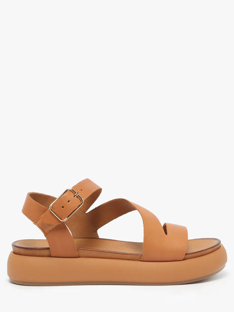 Sandals In Leather Inuovo Green women A96001