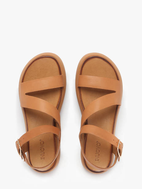 Sandals In Leather Inuovo Green women A96001 other view 3