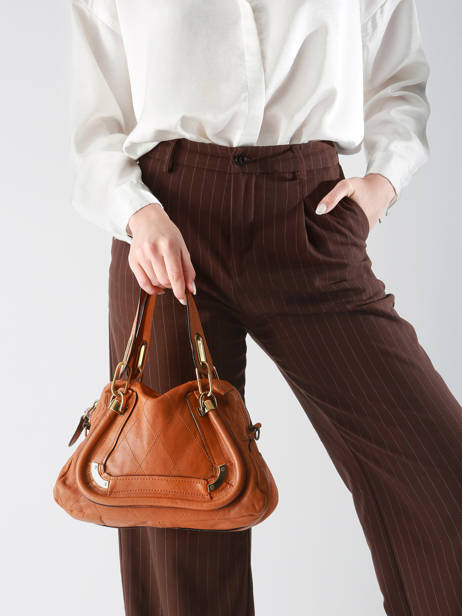 Preloved Leather Paraty Satchel Chloe Brown second life 1351290 other view 2