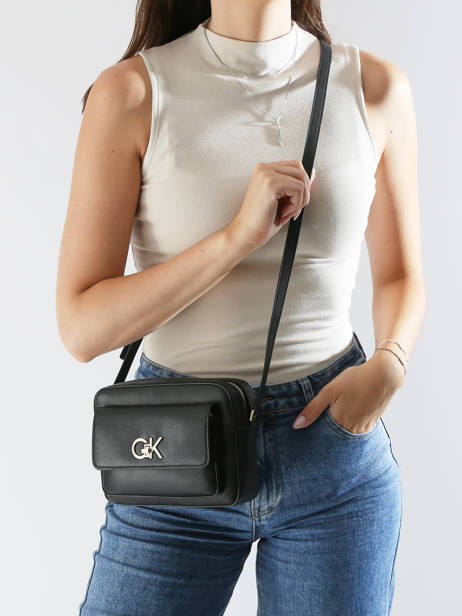 Crossbody Bag Re-lock Recycled Polyester Calvin klein jeans Black re-lock K611083 other view 1