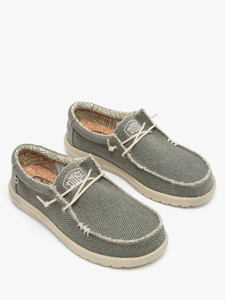 Moccasins Wally Braided Hey dude Green men 4003 other view 1