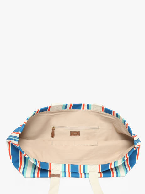 Shoulder Bag Logo Shopper Cotton Pinko Blue logo shopper 4754A2G5 other view 2