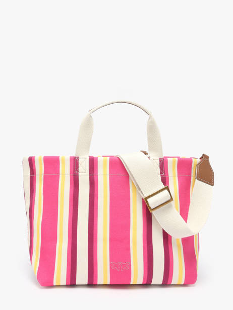 Sac Shopping Logo Shopper Coton Pinko Rose logo shopper 4753A2G5 vue secondaire 3