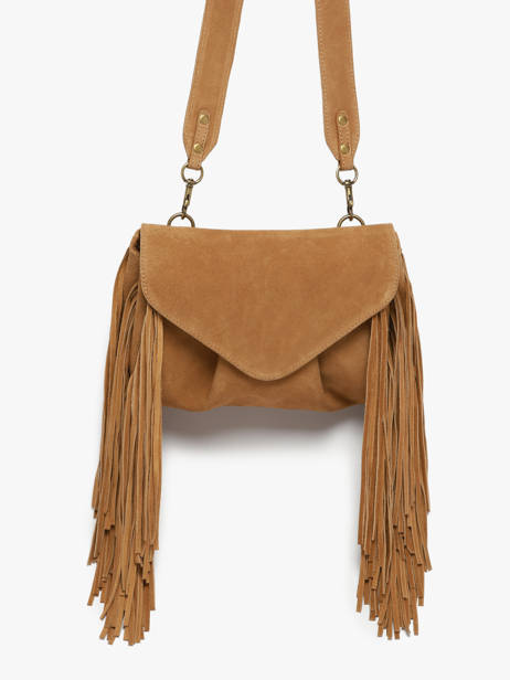 Medium Leather Suzon Folk Crossbody Bag Paul marius Brown folk SUZOMFOL other view 2