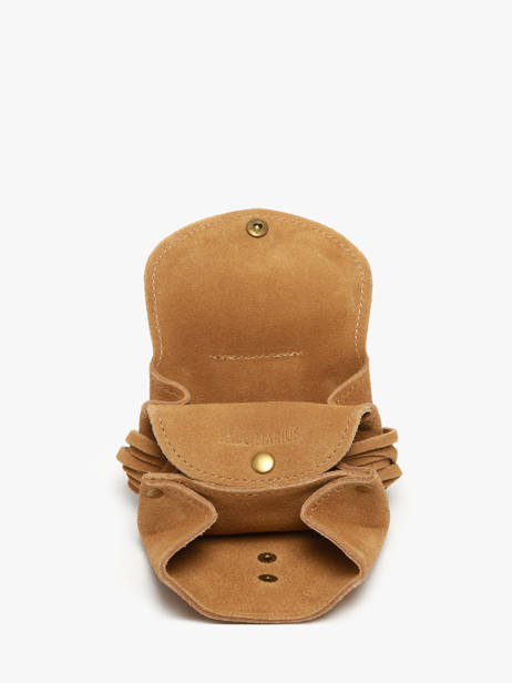 Leather Le Gustave Folk Coin Purse Paul marius Brown folk GUSTAFOL other view 1