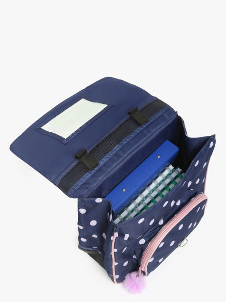 1 Compartment Satchel Tann's Blue les fantaisies f 35325 other view 3