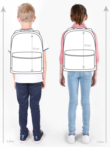 2-compartment Backpack Tann's Blue les fantaisies g - 22-63111 other view 2