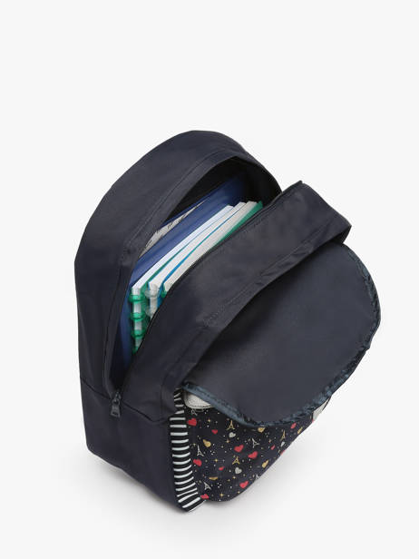 2-compartment Backpack Tann's Blue les fantaisies f 63321 other view 3