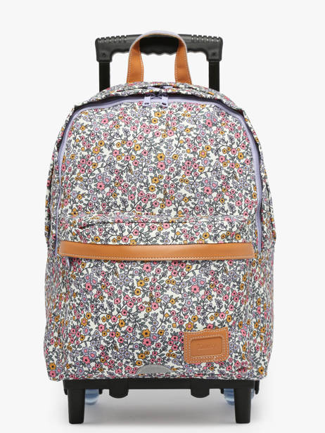 2-compartment Wheeled Schoolbag Tann's Multicolor les fantaisies f 73263