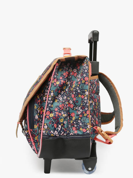 2-compartment Wheeled Satchel Tann's Multicolor les fantaisies f 43324 other view 2