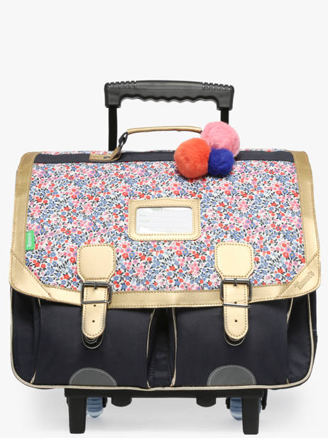 2-compartment Wheeled Satchel Tann's Multicolor les fantaisies f 43265