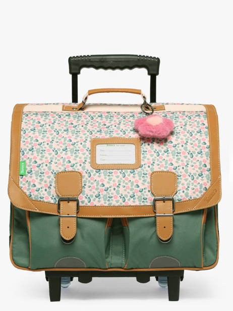 2-compartment Wheeled Satchel Tann's Multicolor les fantaisies f 43267