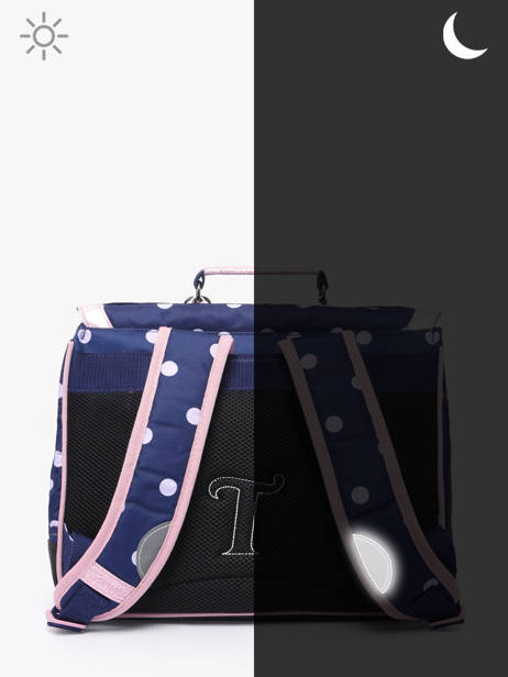 1 Compartment Satchel Tann's Blue les fantaisies f 35325 other view 5