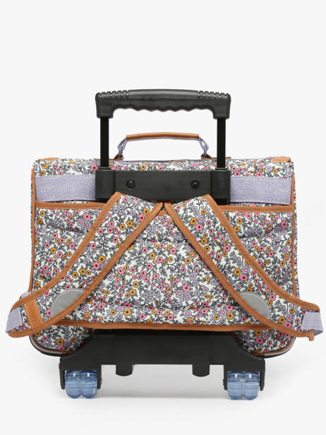 2-compartment Wheeled Satchel Tann's Multicolor les fantaisies f 42263 other view 4