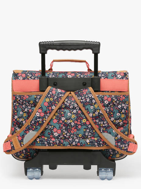 2-compartment Wheeled Satchel Tann's Multicolor les fantaisies f 42324 other view 4