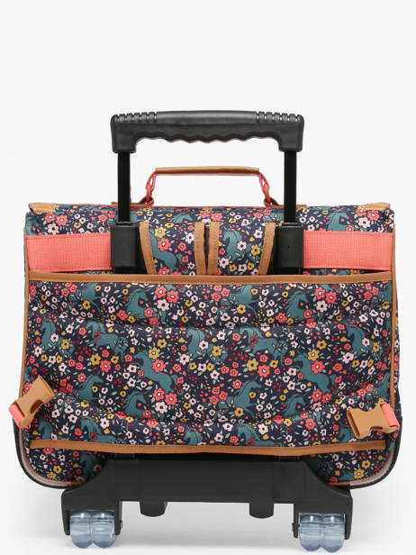 2-compartment Wheeled Satchel Tann's Multicolor les fantaisies f 42324 other view 5