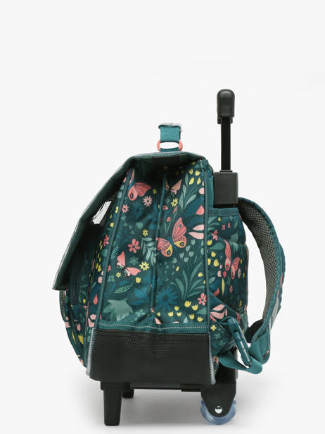 2-compartment Wheeled Satchel Tann's Green les fantaisies f 42266 other view 2