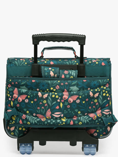 2-compartment Wheeled Satchel Tann's Green les fantaisies f 42266 other view 5