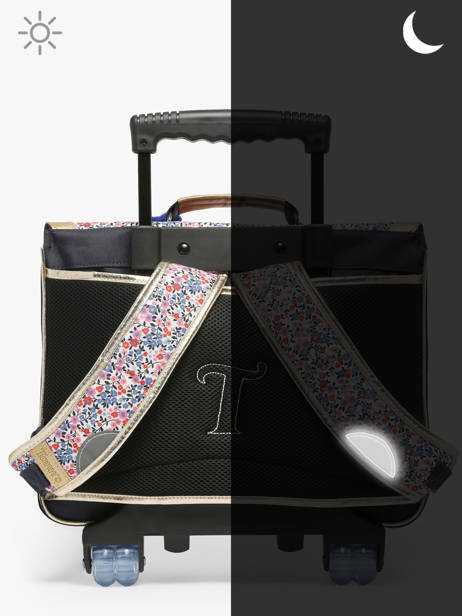 2-compartment Wheeled Satchel Tann's Multicolor les fantaisies f 42265 other view 6
