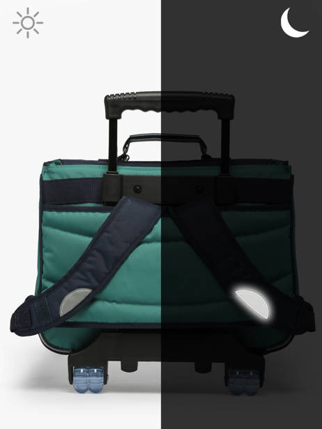 2-compartment Wheeled Satchel Tann's Green les fantaisies g 42126 other view 6