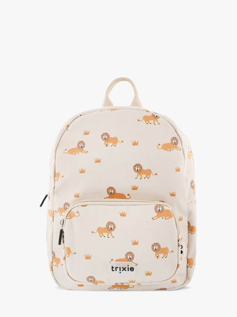 1 Compartment Backpack Trixie Beige animals 97