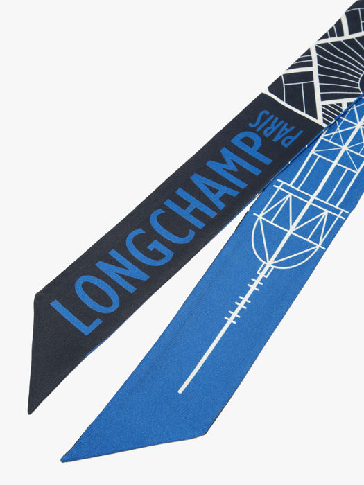 Longchamp Soie gots Scarves Blue